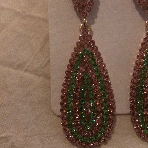 Rhinestone Earrings - Picture 3 of 3